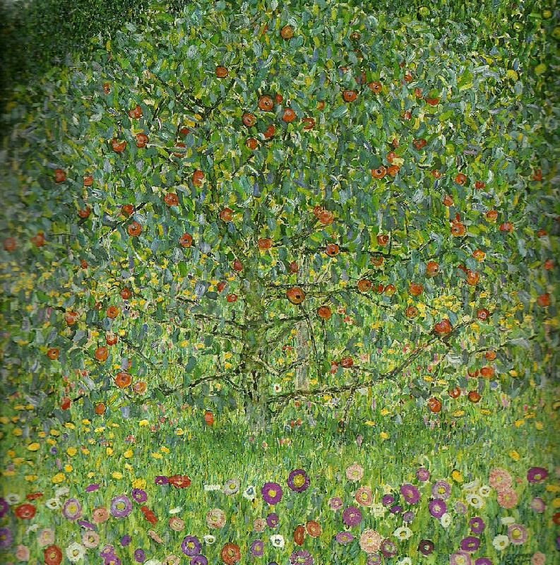Gustav Klimt appletrad i Norge oil painting art